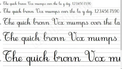 font tiểu học