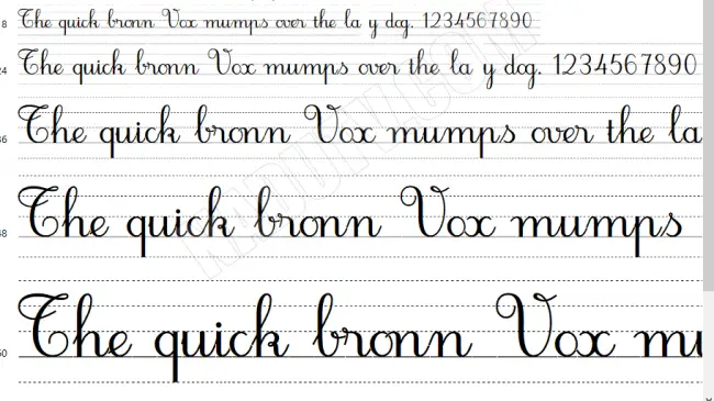 font tiểu học