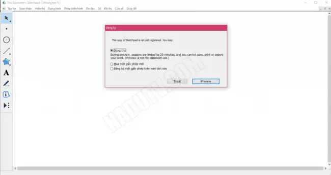 Phần mềm vẽ hình học GSP full key