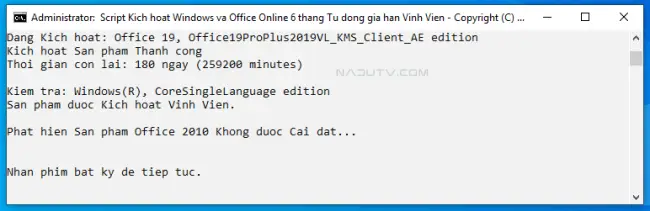 kich hoat Office 2016 6