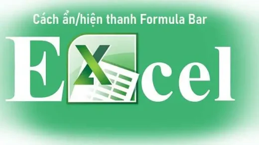 ẩn hiên thanh formula bar trong excel