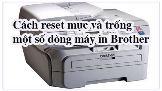 Reset máy in brother