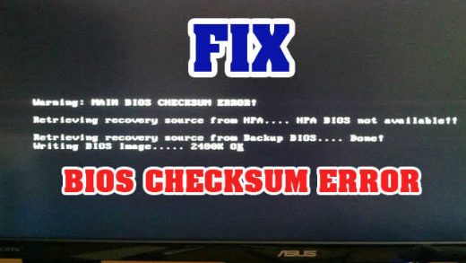 bios-checksum-error