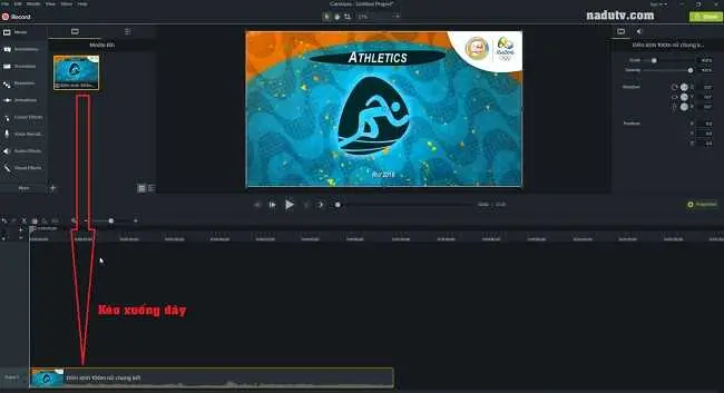 Cắt ghép video trong Camtasia hướng dẫn chi tiết 3 Cắt ghép video trong Camtasia hướng dẫn chi tiết