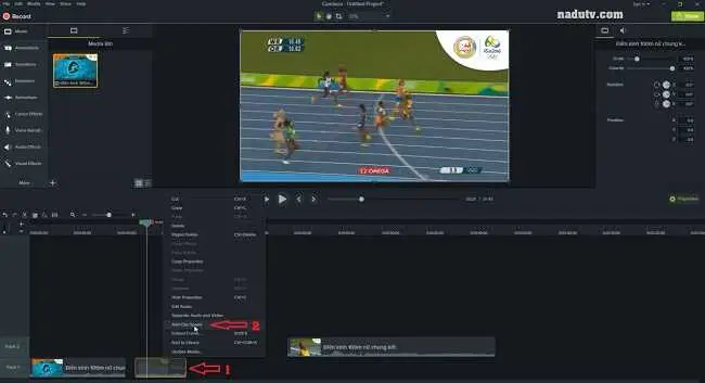 Cắt ghép video trong Camtasia hướng dẫn chi tiết 5 Cắt ghép video trong Camtasia hướng dẫn chi tiết