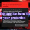 This app has been blocked for your protection
