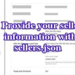 Thông tin người bán trong sellers.json của Google AdSense