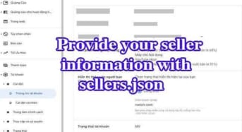 Thông tin người bán trong sellers.json của Google AdSense