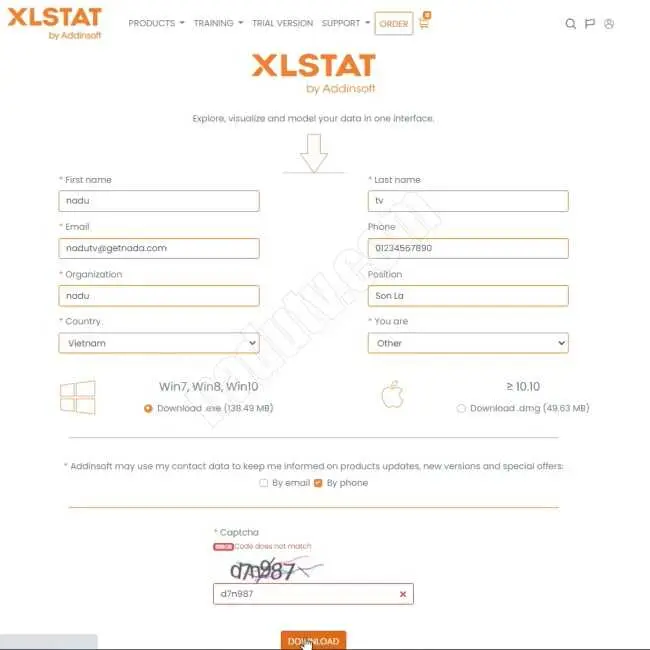 Phân tích thống kê dữ liệu bằng XLSTAT PREMIUM