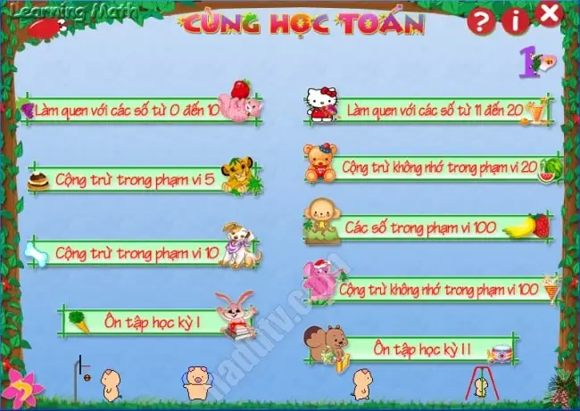 Phần mềm học toán Learning Math