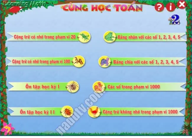 Phần mềm học toán Learning Math