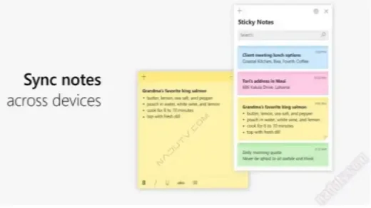 Phần mềm ghi chú Microsoft Sticky Notes