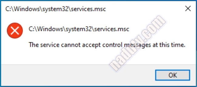 Services.msc không mở được trên Windows