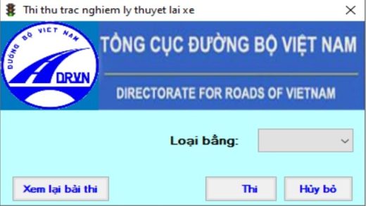 Luyện thi giấy phép lái xe ô tô, xe máy cho windows/android/ios