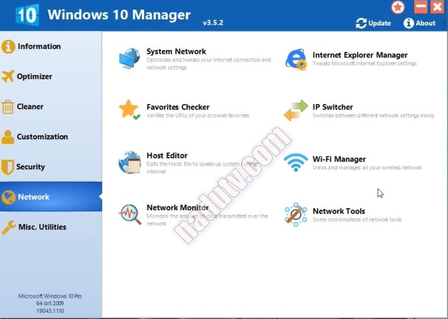 Phần mềm tùy chỉnh Windows 10