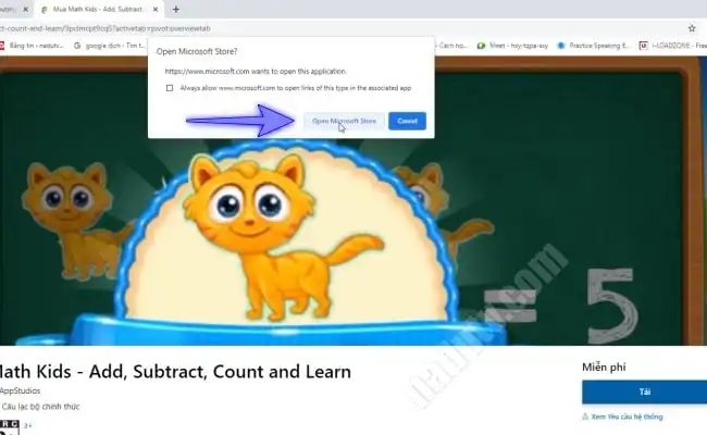 Phần mềm học đếm số Math Kids 
