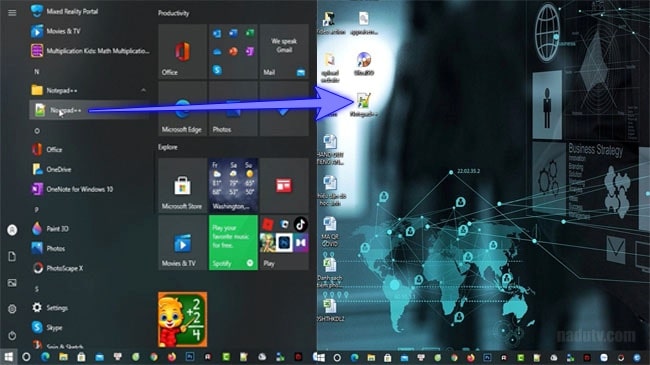 Cách đưa phần mềm ra ngoài màn hình Desktop trên Windows 10