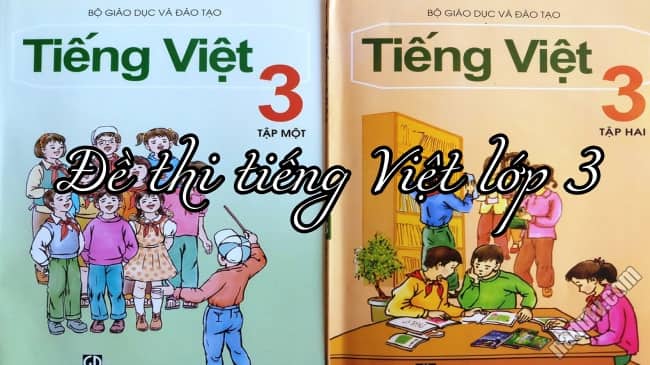 Đề thi Tiếng Việt lớp 3 năm 2021 - 2022 có đáp án