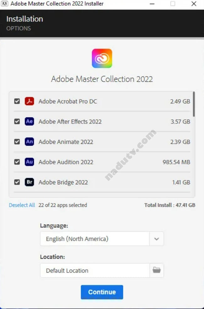 Master Collection 2022 tổng hợp phần mềm đồ họa Adobe