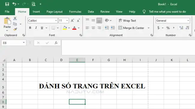 Cách đánh số trang trên Excel