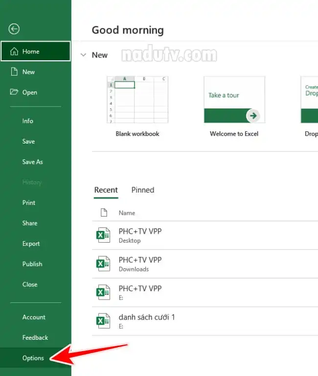 Cách cài font chữ mặc định trên Microsoft Excel