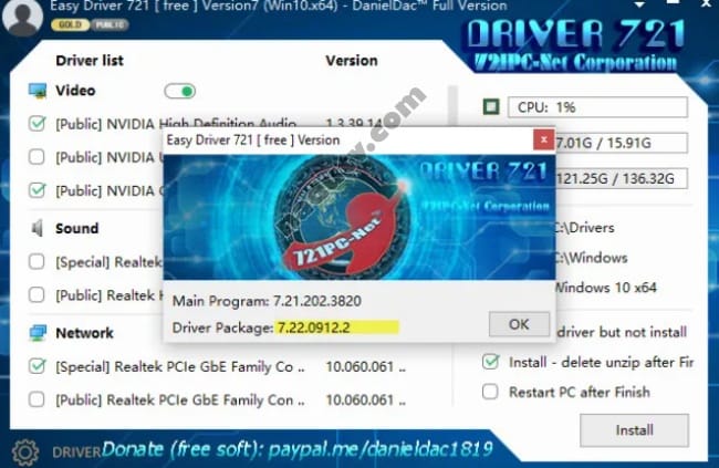 Easy Driver Pack 7.22.0912.2 ISO