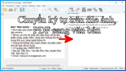 chuyển ảnh pdf sang văn bản vietorc