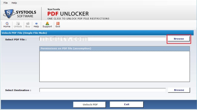 Phần mềm xóa mật khẩu PDF SysTools PDF Unlocker