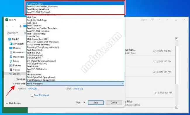 Lỗi file Excel không lưu được và cách khắc phục