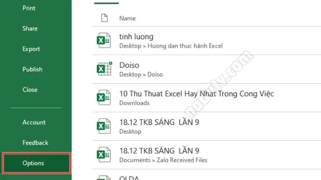 Lỗi file Excel không lưu