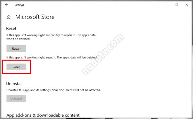 Không tải được ứng dụng trên Microsoft Store