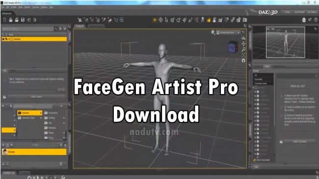 Thiết kế khuôn mặt 3D FaceGen Artist Pro 3.12