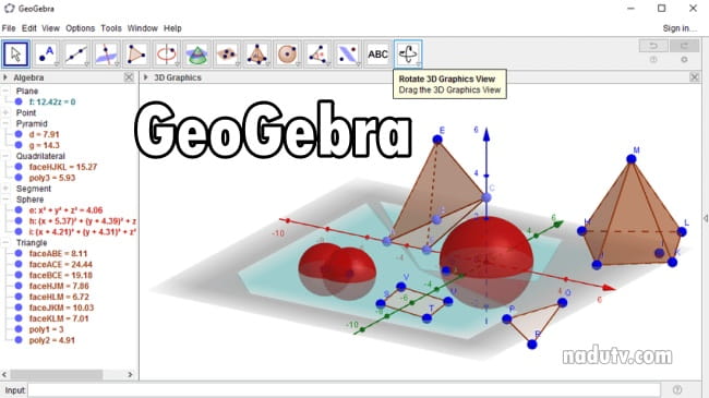 Vẽ hình toán học GeoGebra