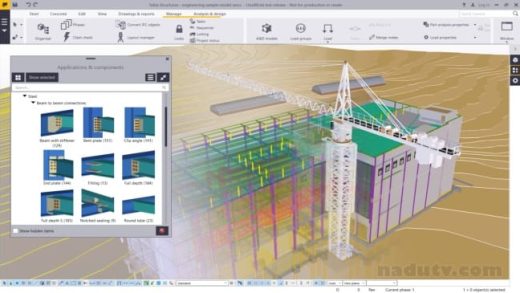 Phân tích kết cấu thép bê tông Trimble Tekla Structures