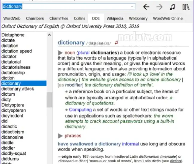 Tra từ điển ngoại ngữ WordWeb Pro