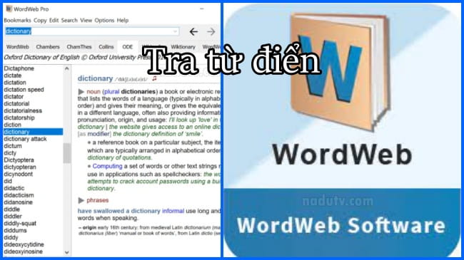 Tra từ điển ngoại ngữ WordWeb Pro 10.30
