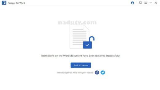 Phá mật khẩu Word bị khóa với Passper for Word