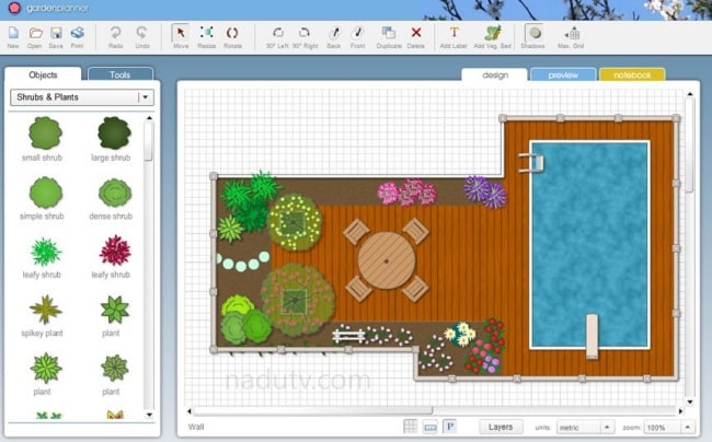 Thiết kế cảnh quan vườn Garden Planner 2D/3D