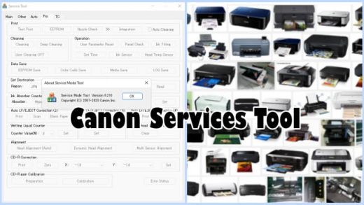 Reset chip mực máy in Canon Services Tool ST6210