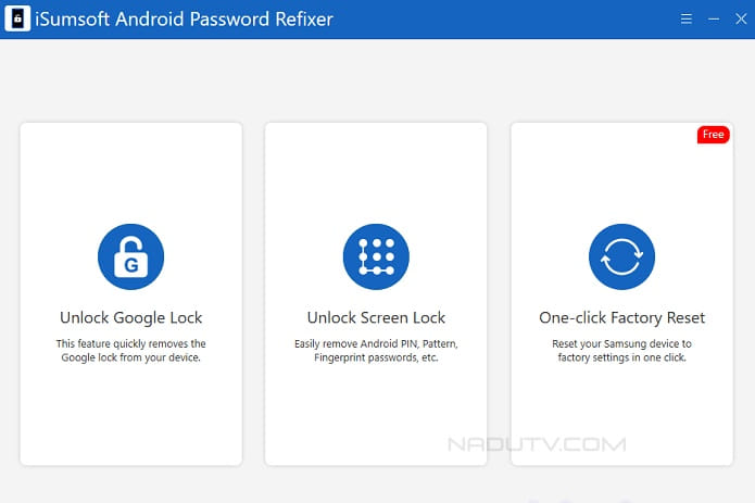 Mở khóa điện thoại iSumsoft Android Password Refixer