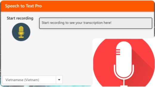Chuyển lời nói thành văn bản bằng AI Speech to Text Pro