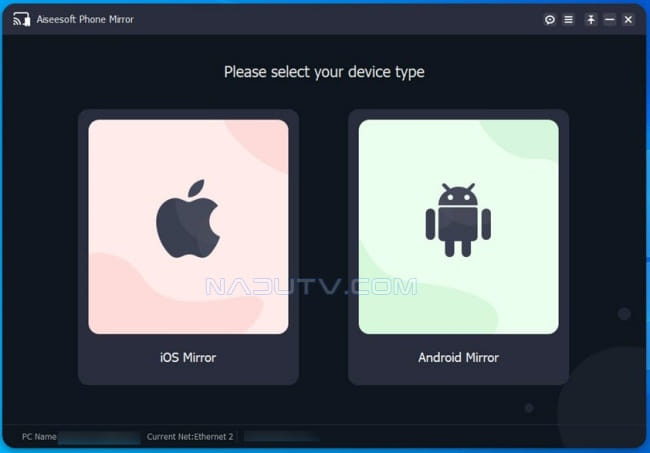 Chia sẻ màn hình điện thoại sang PC Aiseesoft Phone Mirror 2.2.52 1 Chia sẻ màn hình điện thoại sang PC Aiseesoft Phone Mirror