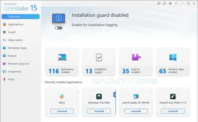 Xóa phần mềm bằng Ashampoo UnInstaller