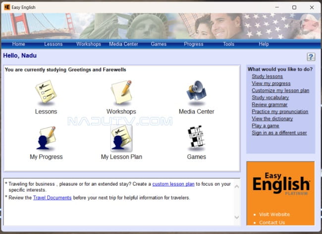Học tiếng anh Easy English Platinum Pro 