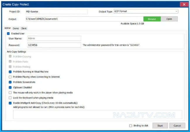 GiliSoft Copy Protect chống sao chép bảo vệ tệp tin v6.9 2 GiliSoft Copy Protect chống sao chép