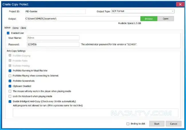 GiliSoft Copy Protect chống sao chép bảo vệ tệp tin