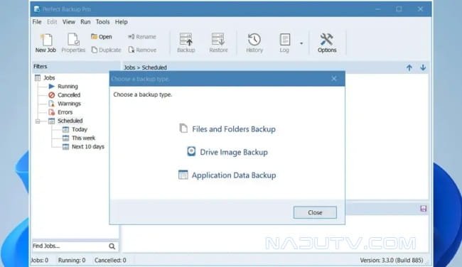 Sao lưu dữ liệu Perfect Backup v3.3.0.885 1 Sao lưu dữ liệu Perfect Backup