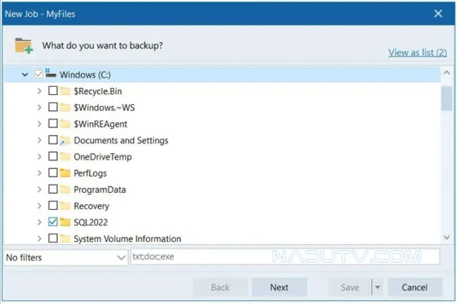 Sao lưu dữ liệu Perfect Backup v3.3.0.885 3 Sao lưu dữ liệu Perfect Backup