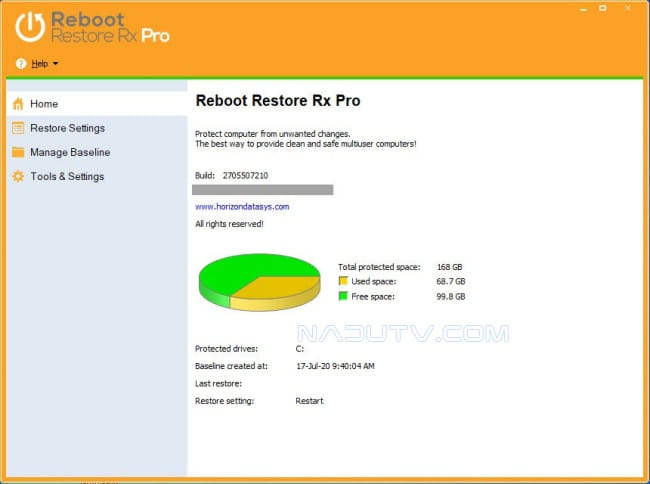 Khôi phục hệ thống Reboot Restore Rx Pro tự động v12.7 1 Khôi phục hệ thống Reboot Restore Rx Pro
