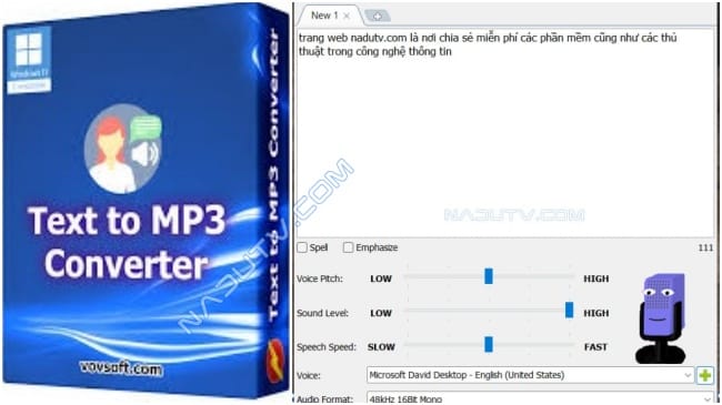 VovSoft Text to MP3 Converter
